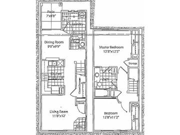 2 Bedroom/1.5 Bath