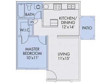 One Bedroom/1 Bath 1