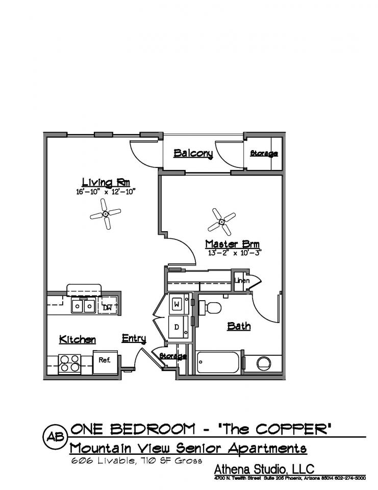 one bedroom senior apartments