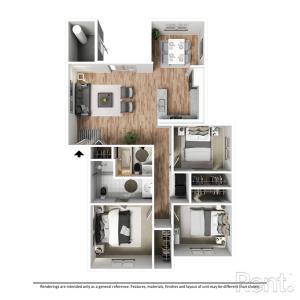 3 Bedroom/2 Bath 2